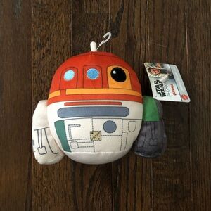 NWT - Star Wars Ahsoka x Cuutopia Mattel 5” C1-10P Chopper Droid Soft Plush Toy